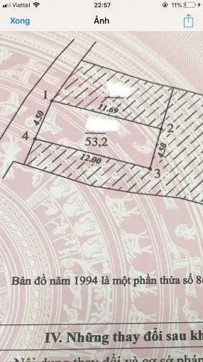 Chính Chủ Bán Nhanh đất Ngõ Trung Xuân đỉnh Dt 54m2 Mt 4,5m Tây Tứ Trạch, Cách 1 Nhà Ra Mặt Phố Ngõ ô Tô Vào Nhà 3