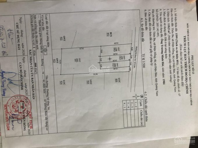 Chính Chủ Bán Nhanh đất Xã điện Hồng Tx điện Bàn đường Và Lề 5m5 Sát Nhà Văn Hoá Thôn 7