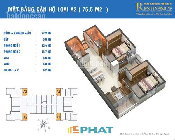 Chính Chủ Bán Nhanh Gấp Căn Góc 2 Ngủ Golden West Giá 21 Tỷ 1