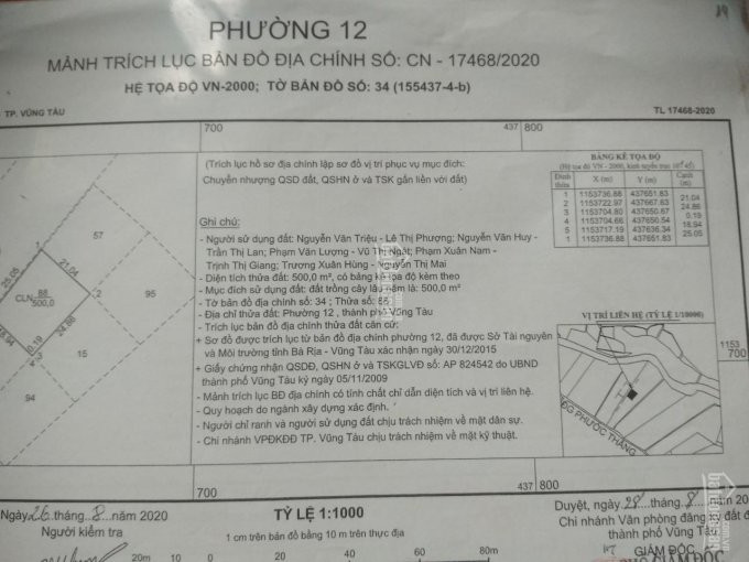 Chính Chủ Bán Nhanh Gấp Lô đất đẹp Hẻm 160 Phước Thắng 2