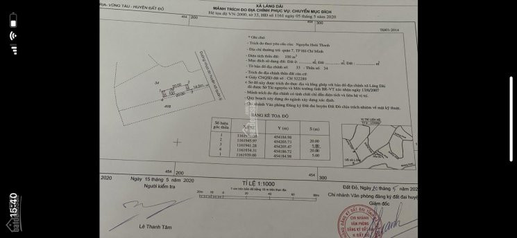 Chính Chủ Bán Nhanh Hết 6000m2 đất Chỉ 870tr/1000m2, Mt đường Nhựa Sát Ql55 Xã Láng Dài, đất đỏ - Thích Hợp Phân Lô 5