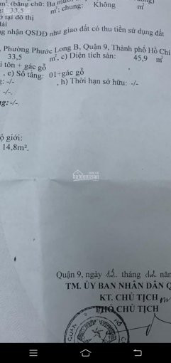 Chính Chủ Bán Nhanh Nhà 2 Mặt Tiền đường 189, Mang Số Nhà Hẻm đường 22, P Phước Long B, Quận 9, Tp Hcm 1