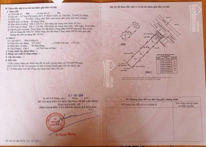 Chính Chủ Bán Nhanh Nhà Mặt Tiền 147 Ngô Chí Quốc, Quận Thủ đức 1