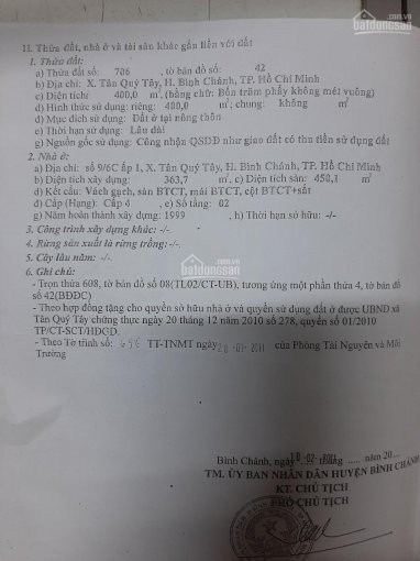 Chính Chủ Bán Nhanh Nhà Xưởng Mt đường Xe Công Hl11, Tân Quý Tây, Hưng Long, Bình Chánh Tphcm 36 Tỷ, Dt 2300m2 7