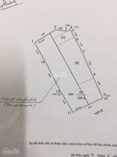 Chính Chủ Cần Bán 106m2 đất Ngõ 78 Giáp Bát Ngõ 24m Gần Giải Phóng 1