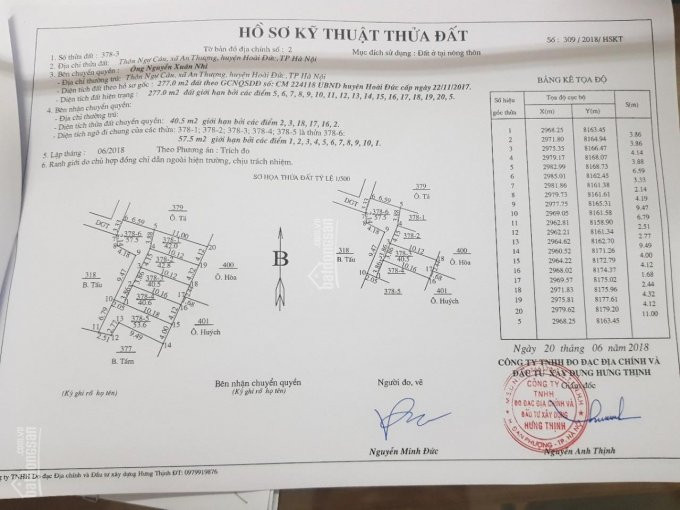 Chính Chủ Cần Bán 45m2 đất Thổ Cư Thôn An Hạ, Xã An Thượng, Hoài đức, Hà Nội Giá 12 Triệu/m2 1