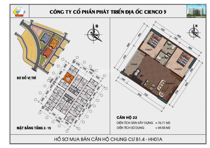 Chính Chủ Cần Bán Căn 77m2 Nguyên Bản Chưa đồ Tại Thanh Hà - 0923554325 1