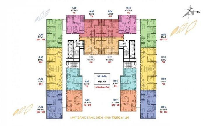 Chính Chủ Cần Bán Căn Hộ 65,5m2 Tại Dự án Athena Complex Pháp Vân Giá Gốc Hợp đồng 19tr/m2 4