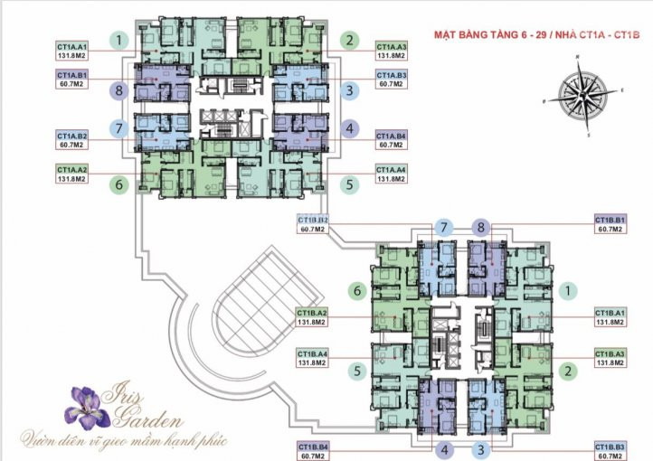 Chính Chủ Cần Bán Căn Hộ Cc Iris Garden Trần Hữu Dực, Tầng 1803, Dt 607m2, Bán 1tỷ9 Lh 0979449965 1