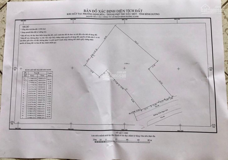 Chính Chủ Cần Bán đất Mặt Tiền Trần Ngọc Lên Ngang 100m Dài 100m, Giá 10 Triệu/m2, Khu Trung Tâm Thủ Dầu Một 1