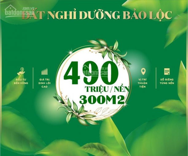 đất Biệt Thự Nghĩ Dưỡng Bảo Lộc 300m2/490tr  Lh 0908195662 1