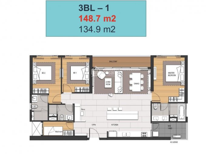 Empire City - đơn Giá 90tr/m2 Cho Căn 3pn Giá Tốt Nhất Thị Trường 127m2 - 148m2 - 152m2 - 155m2 1