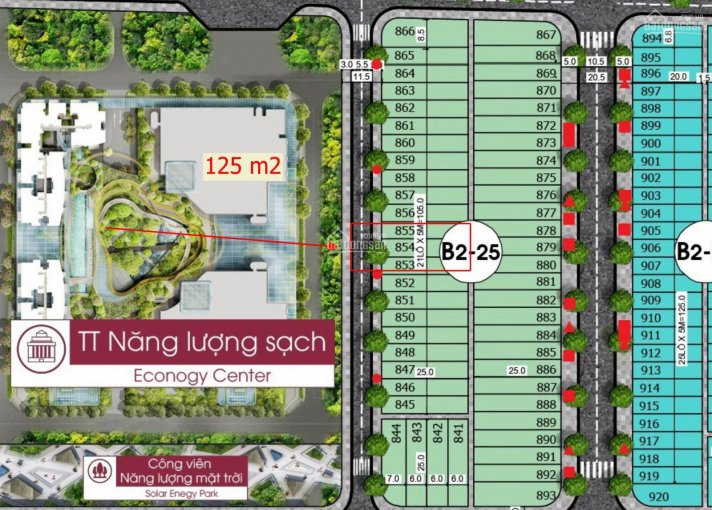 Lô B2-25-854 Diện Tích 125m2 Thuộc Khu đô Thị Xanh Bàu Tràm Lake Giá 16xx 2