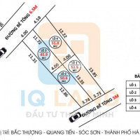 Chính Chủ Bán đất Phân Lô Tại Bắc Thượng, Quang Tiến, Sóc Sơn Chia đôi Phong Cảnh đẹp