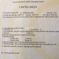 Chính Chủ Bán Nhanh đất Mặt Tiền đường Xuân Thuỷ, Mũi Né