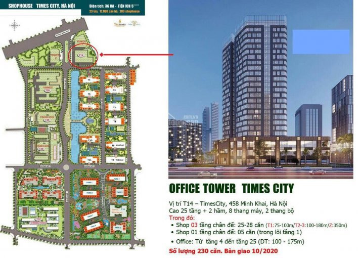 0931234688 Thuê Sàn Văn Phòng Thương Mại Tại Vincom Times City 458 Minh Khai, Office Tower Times 1