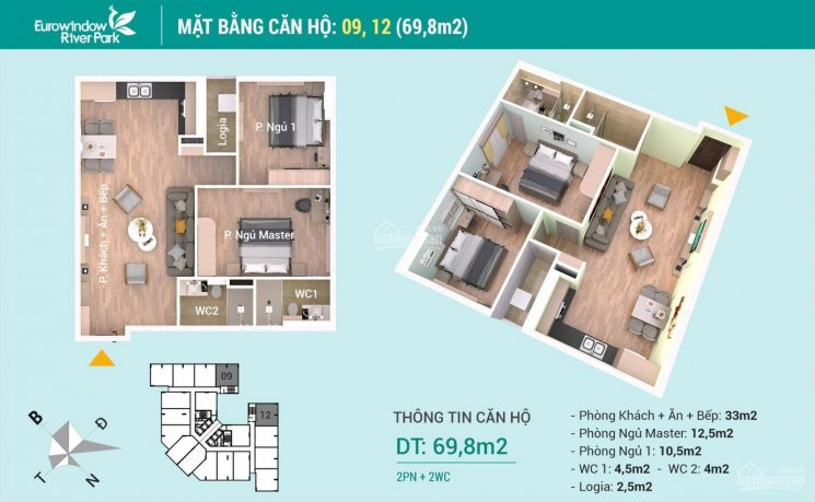 10 Căn 69m2 Giá Từ 1,368 Tỷ ở Ngay Cách Hà Nội Homeland 5 Phút, Lh 0813 666 L L L 1