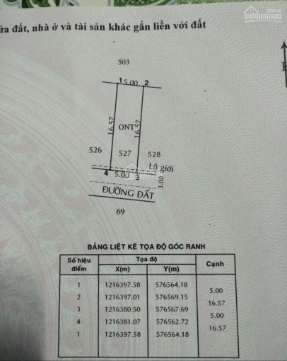 83m2 Thổ Cư, Sổ Hồng Riêng Ngã 3 Cây Trôm Phước Hiệp Giá 820 Triệu 2