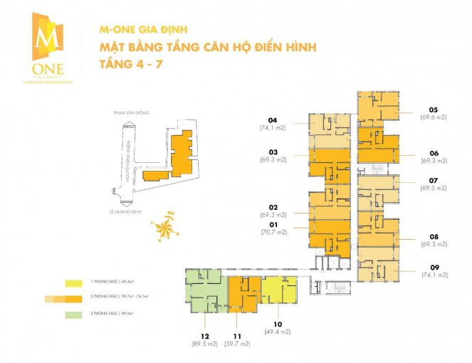 Căn Hộ M-one Gia định 1 Phòng Ngủ, Diện Tích 494m2, Nội Thất Cơ Bản, Cần Bán Gấp Giá 26 Tỷ 2