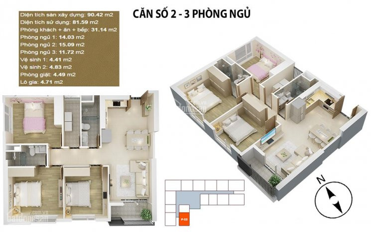 Chỉ Từ 3,082 Tỷ Sở Hữu Căn Hộ 90m2 - 3pn Hướng đn - Nhận Nhà ở Luôn - 0966874745 (zalo/viber) 5