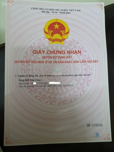 [chính Chủ] Bán đất đối Diện Chợ Quảng Thắng Thanh Hóa - Lh: 0941898990 2