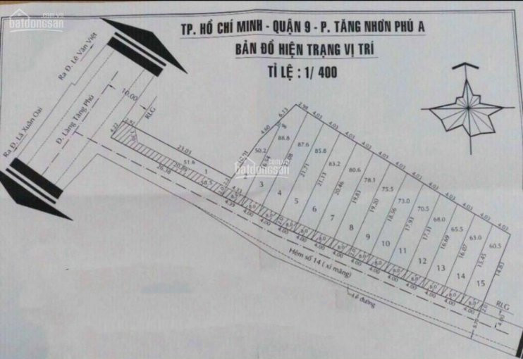 Chính Chủ Bán Nhanh 2 Lô đất Hẻm 14 đường Làng Tăng Phú, Ptăng Nhơn Phú A Quận 9 Mặt Tiền Kinh Doanh Buôn Bán Tốt 1