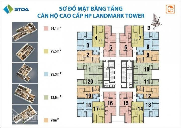 Chính Chủ Bán Nhanh Căn 2pn 73m2, Cửa đông Bắc Chung Cư The Pride Hải Phát, Giá 1,55 Tỷ 2