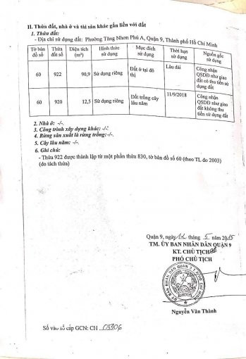 Chính Chủ Bán Nhanh đất Quận 9, Mặt Tiền đường (20m), Phường Tăng Nhơn Phú A, Quận 9, Thuận Tiện Kinh Doanh 1