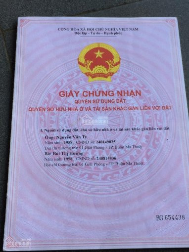 Chính Chủ Bán Nhanh đất Trung Tâm Thành Phố Buôn Mê 100% Sổ đỏ Riêng, Dt 5x20m, 5x25m, đường 17m5, Giá 17 Tr/m2 2