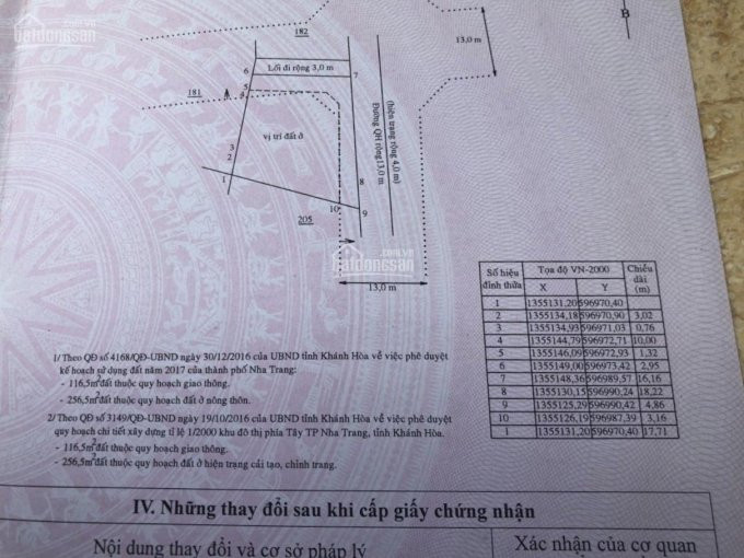 Chính Chủ Bán Nhanh Lô Góc Hai Mặt Tiền đường Ngay Cầu Ké Tp Nha Trang Có Sổ đỏ 5