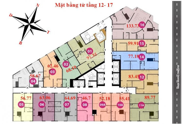 Chính Chủ Cần Bán Căn Hộ Chung Cư Tháp Doanh Nhân, Dt: 64m2, Giá Bán: 1,5 Tỷ Lh: 0904999135 1