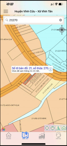 Chính Chủ Cần Bán Gấp Lô đất đẹp Sổ Hồng Riêng Thổ Cư Ngay Xã Vĩnh Tân Vĩnh Cửu đn 6