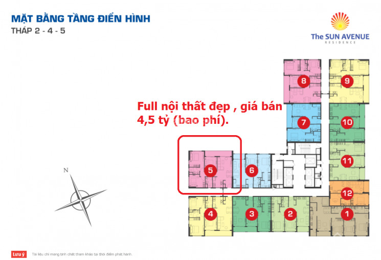 Chính Chủ Cần Bán Gấp The Sun Avenue (3pn - 90m2 - 4,5 Tỷ) Full Nội Thất Cao Cấp 1