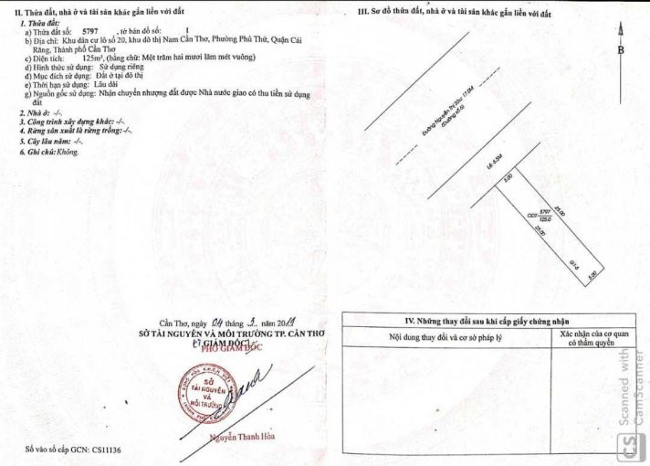 Chính Chủ Cần Bán Nhanh 1 đất Nền đường Nguyễn Thị Sáu, Kdc 586 Quận Cái Răng 125m2 Lh: 0788999189 1