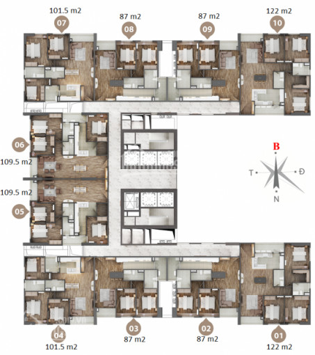 Chuyên Bán Căn Hộ Ngoại Giao đoàn N01, N02, N03, N04, Dt 60 - 220m2, Giá Từ 23tr/m2 Lh 0969993565 7