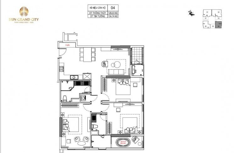 Cực Hot Bán Căn Góc 3pn Tại Sun Grand City - 69b Thụy Khuê: 127m2 - 6661 Tỷ ~524 Tr/m2 4