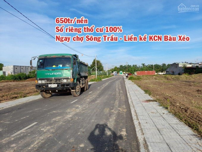 đất Nền Thổ Cư 100%, Liền Kề Kcn Bàu Xéo, Chỉ 650tr/nền Sổ Sẵn 1