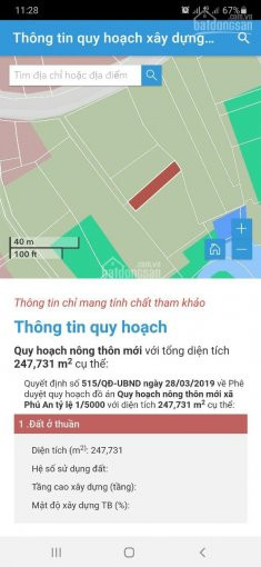 đất Phú An 247m2 Cln Giá 840 Triệu Lh : 0989999486 1