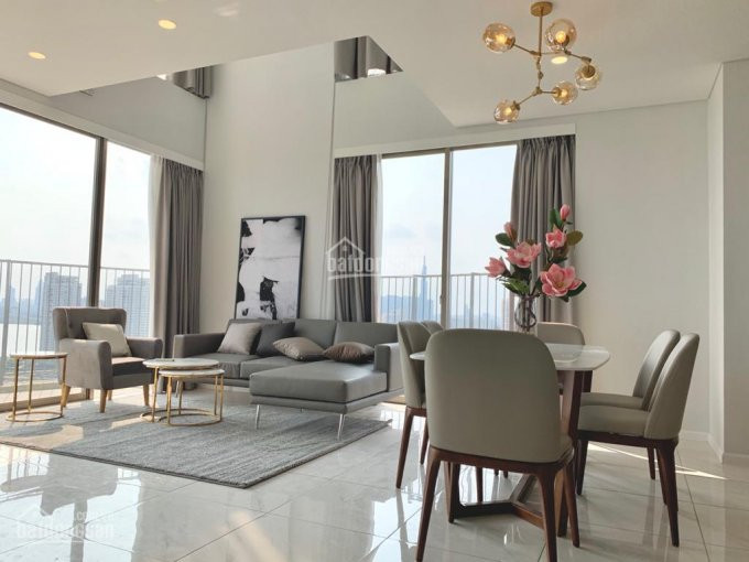 Duplex Waterina Suites Tầng Cao View Sông Cho Thuê, Nội Thất Tinh Tế Hiện đại Tối Giản Lh Em Vân 3