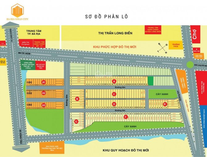 Giỏ Hàng Dự án Ba Ria Gold City, Gần Tp Bà Rịa & Trung Tâm Hc Tỉnh Brvt (có Sổ - Có Hình) 1