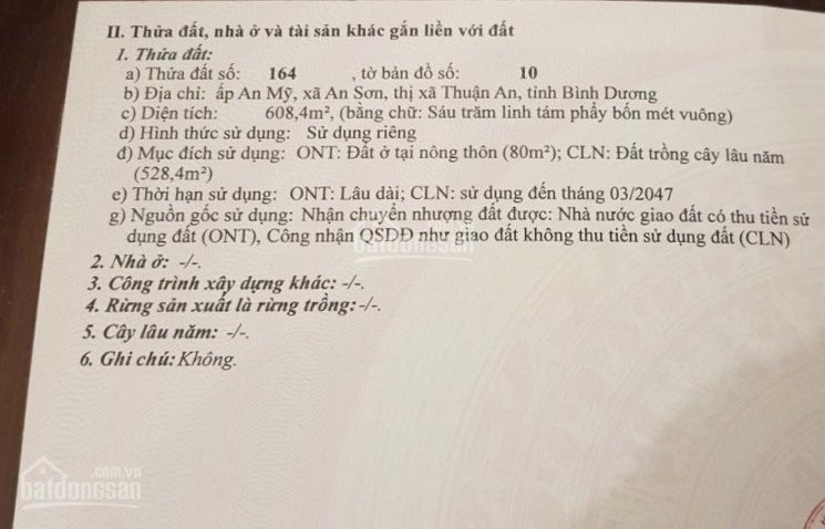 Hạ Giá Bán Gấp Lô đất An Sơn, Thuận An, Cách Sông Sg đúng 200m, Tổng 608m2 Giá Chưa Tới 5tr/m2 1