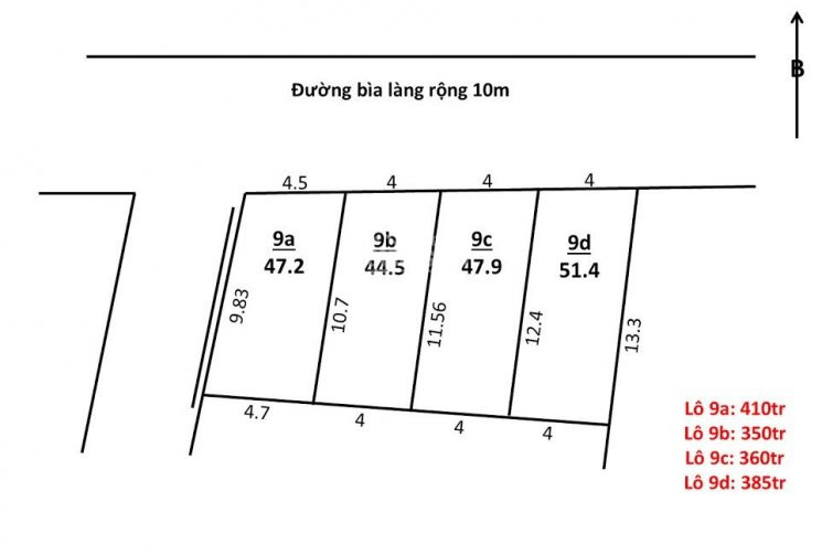 Hot Hot Bán Gấp Lô Góc 47m2 Trục Chính đông Lai  Quang Tiến, Giá 4xx Triệu Lh 0981568317 5