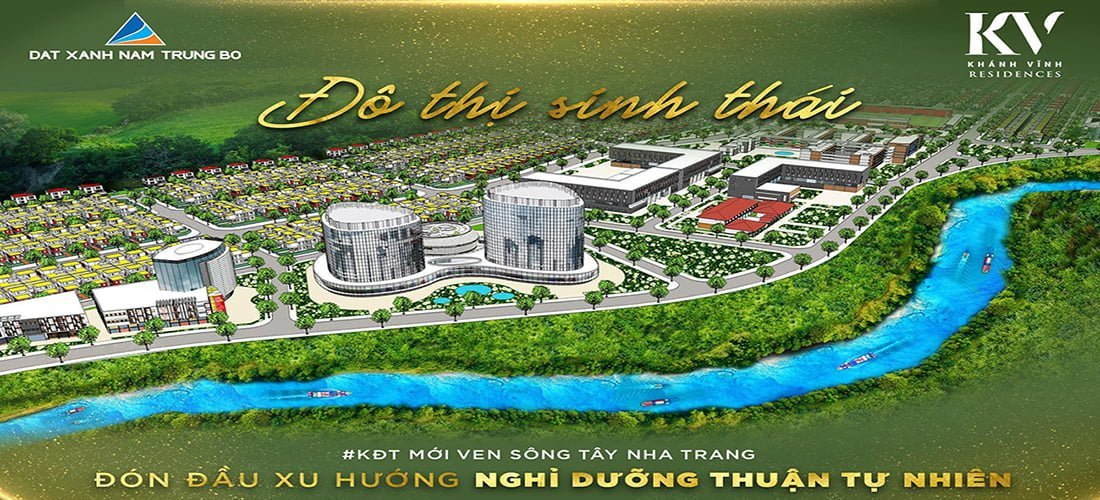 Phối cảnh tổng thể dự án Khu đô thị Khánh Vĩnh