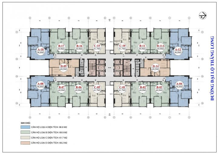 Tôi Cần Bán Nhanh Ch 1501 Chung Cư Thăng Long Capital, 61,7m2, Giá 22tr/m2 Hỗ Trợ Vay - O981300655 2