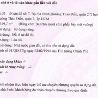 Chính Chủ Cần Bán Gấp đất Biệt Thự Thảo điền, Quận 2, Giá Cực Rẻ để Khách đầu Tư Hoặc Xây Villa ở