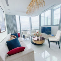 Cho Thuê Căn Hộ Sky Villa Landmark 81= 4pn=245m2 Full Nt Cao Cấp, Lầu Cao, View Sông Sg + Pháo Hoa