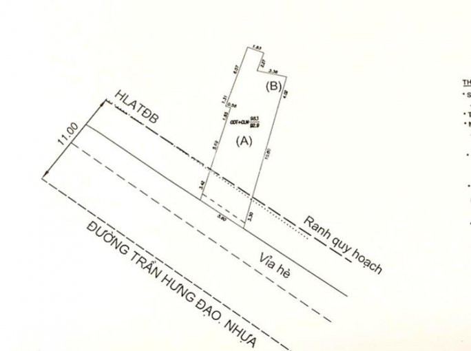 Bán đất Măt Tiền Trần Hưng đạo - Khúc Ngay Chợ Dĩ An 1