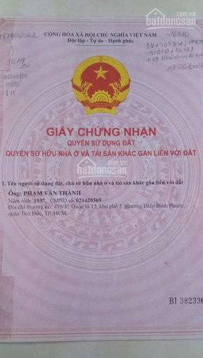 Bán Nhà Chính Chủ Gần Kđt Vạn Phúc, Dt: 116m2, Giá Bán 6,2 Tỷ, Có Sổ Hồng 1