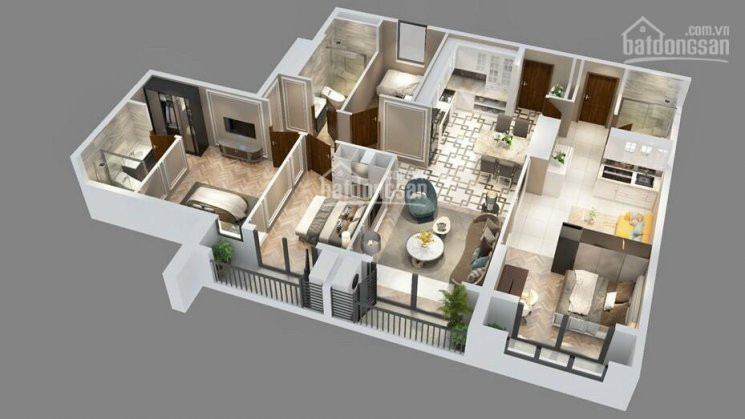 Căn 3pn + 1 140m2 3458 Tỷ Trung Tâm Mỹ đình Goldmark City, đóng 11 Tỷ (30%) Nhận Nhà ở Ngay 2