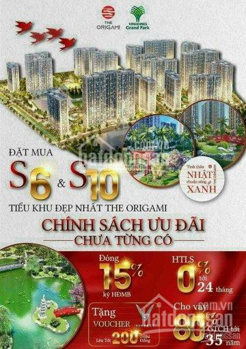 Chỉ 15% (300 Triệu) Sở Hữu Ngay Căn Hộ Vinhomes Grand Park Quận 9 - Phân Khu The Origami Nhật Bản 1